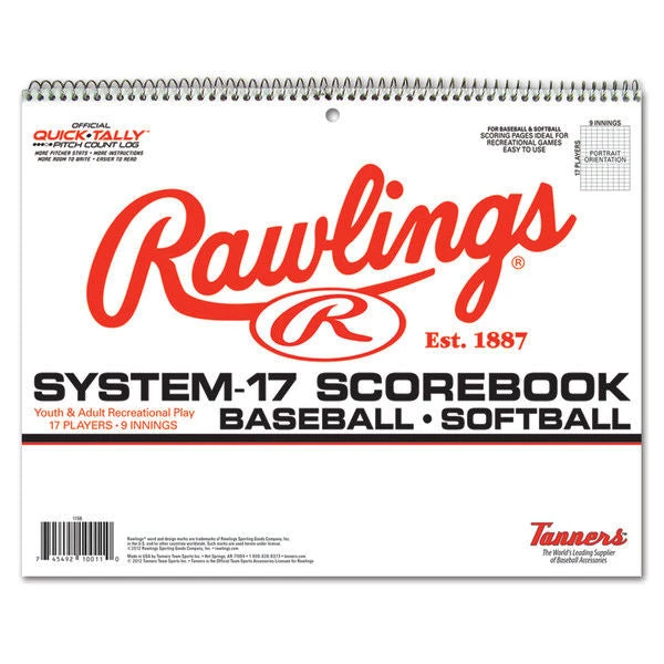 Rawlings System-17 Baseball/Softball Scorebook Coaching/Team Accessories 3 Rawlings System-17 Baseball/Softball Scorebook Coaching/Team Accessories