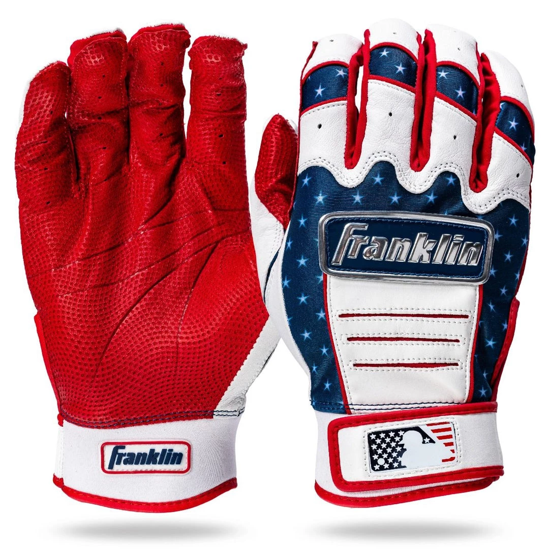 Franklin Jewel Event Fourth Of July Batting Gloves Adult Batting Gloves 3 Franklin Jewel Event Fourth Of July Batting Gloves Adult Batting Gloves
