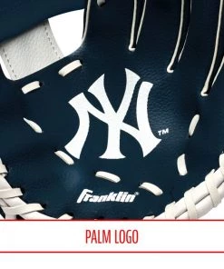 Baseball Youth Franklin MLB Yankees Tee Ball Glove - 9.5