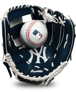 Baseball Youth Franklin MLB Yankees Tee Ball Glove - 9.5"