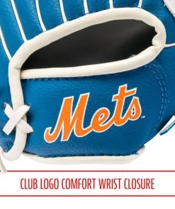 Baseball Youth Franklin MLB Mets Tee Ball Glove - 9.5"