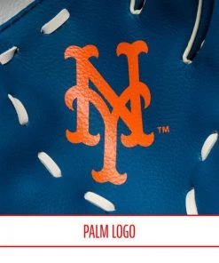 Baseball Youth Franklin MLB Mets Tee Ball Glove - 9.5