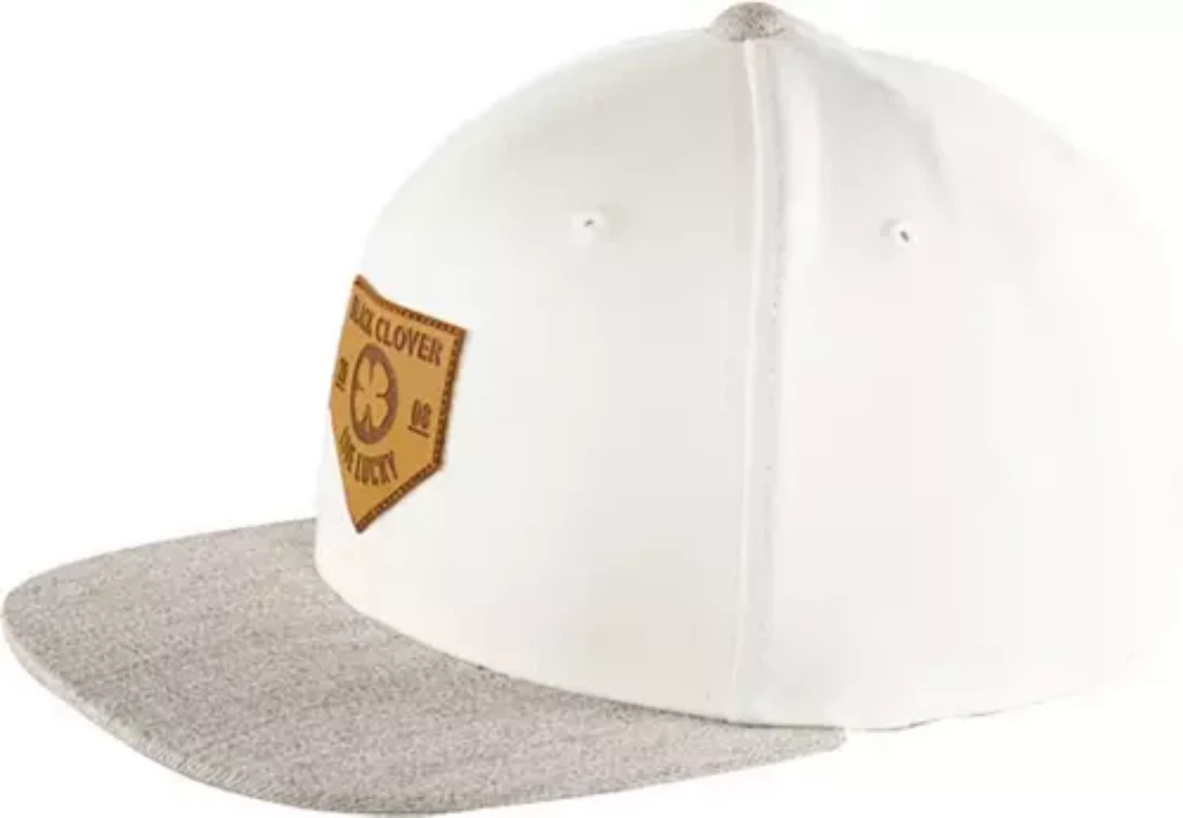 Black Clover + Rawlings Leather Patch Flat Brim Hat 4 Black Clover + Rawlings Leather Patch Flat Brim Hat