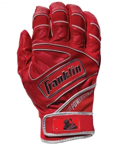 Franklin Powerstrap Chrome Adult Batting Gloves