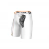 Shock Doctor White Compression Short With AirCore Hard Cup - Mens Cups 1 Shock Doctor White Compression Short With AirCore Hard Cup - Mens Cups