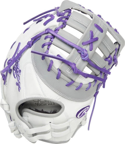 Fastpitch Softball Rawlings Liberty Advanced 2022 Color Series RLADCTSBWPG Fastpitch 1st Base Mitt - 13" 4 Fastpitch Softball Rawlings Liberty Advanced 2022 Color Series RLADCTSBWPG Fastpitch 1st Base Mitt - 13"