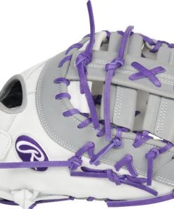 Fastpitch Softball Rawlings Liberty Advanced 2022 Color Series RLADCTSBWPG Fastpitch 1st Base Mitt - 13" 10 Fastpitch Softball Rawlings Liberty Advanced 2022 Color Series RLADCTSBWPG Fastpitch 1st Base Mitt - 13