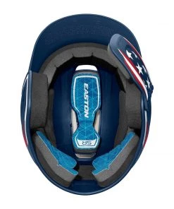 Easton Z5 2.0 Matte Finish Stars And Stripes Baseball Batter's Helmet With Universal Jaw Guard Helmets