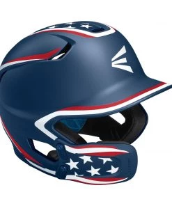 Easton Z5 2.0 Matte Finish Stars And Stripes Baseball Batter's Helmet With Universal Jaw Guard Helmets