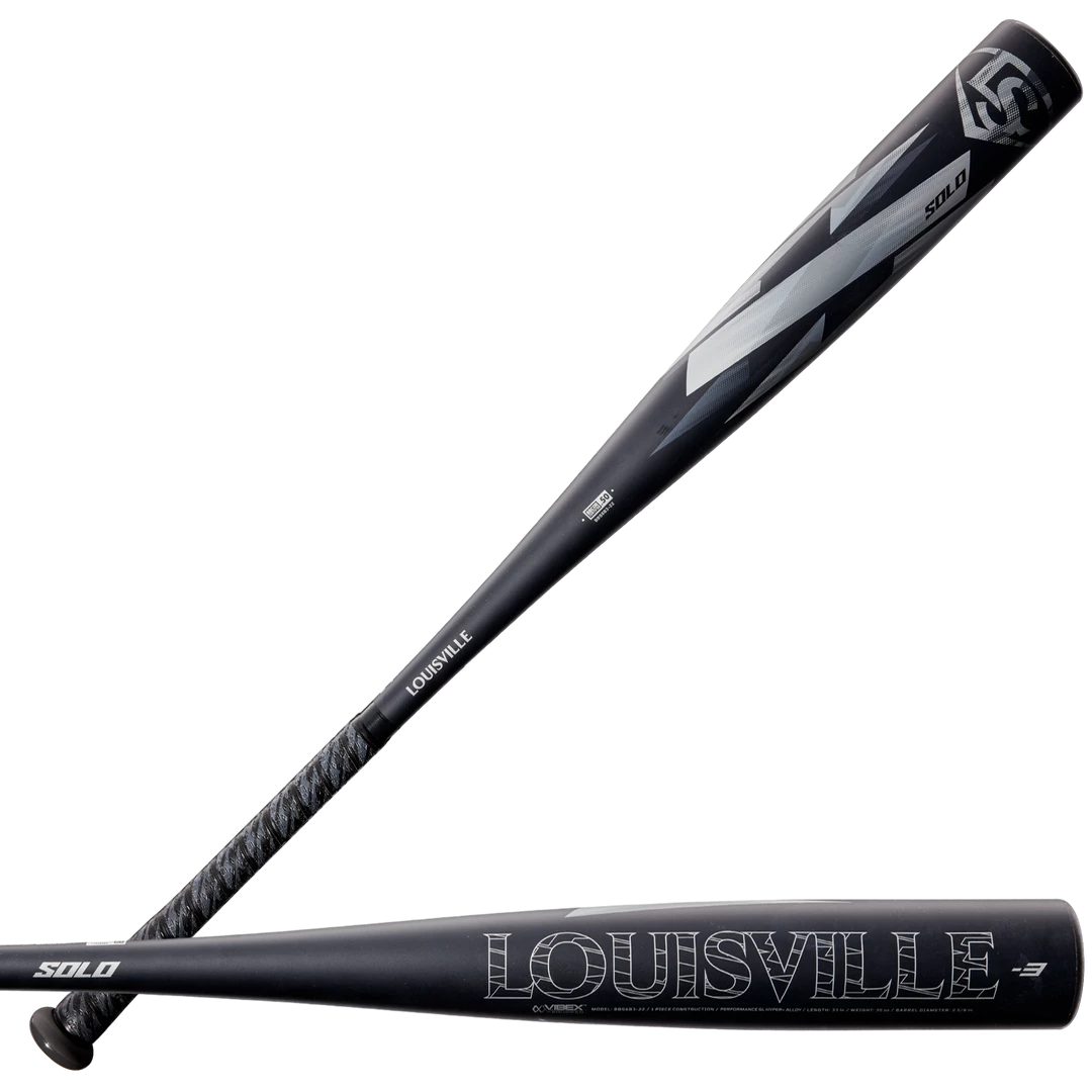 Louisville Slugger 2022 Solo BBCOR Baseball Bat (-3) 3 Louisville Slugger 2022 Solo BBCOR Baseball Bat (-3)