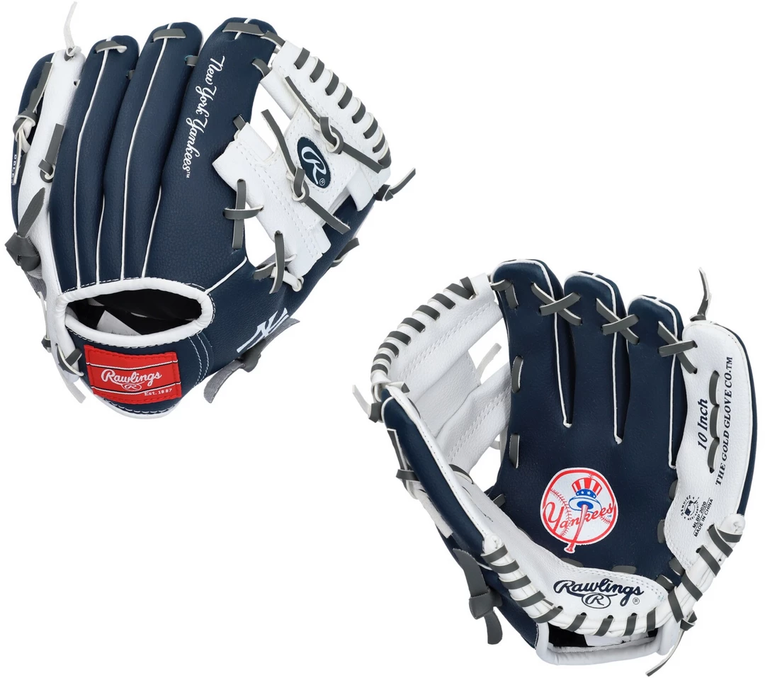Baseball Rawlings New York Yankees Tee Ball Glove - 10" 3 Baseball Rawlings New York Yankees Tee Ball Glove - 10"