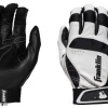 Adult Batting Gloves Franklin Shok-Sorb Neo Youth Batting Glove White/Black